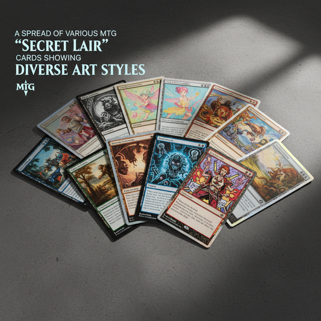 A spread of various MTG 
