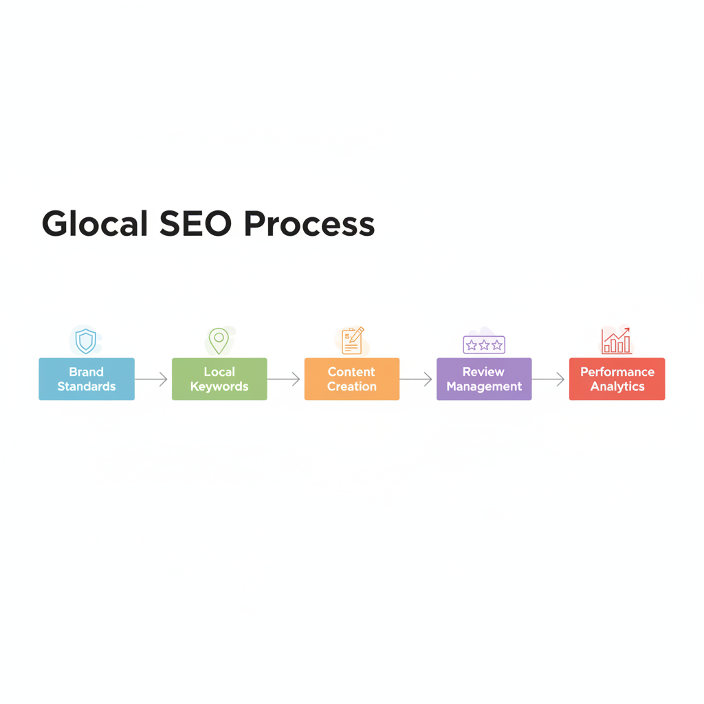 A flowchart showing the 